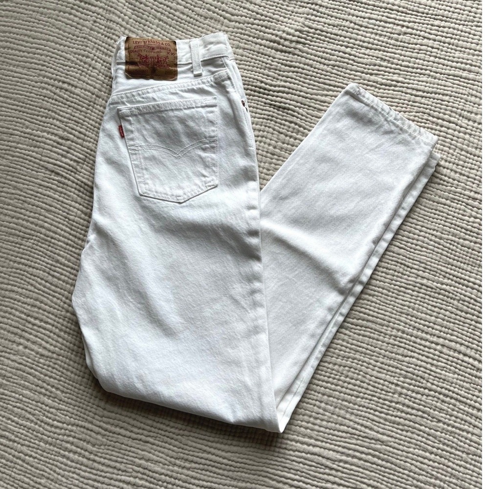Vintage Levi's 501 White Jeans